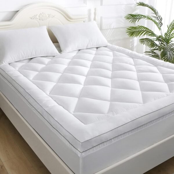 Polyester Microfiber Filling Quilted Mattress Topper