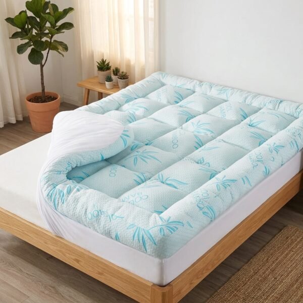 Extra Thick Bamboo Fiber Mattress Topper